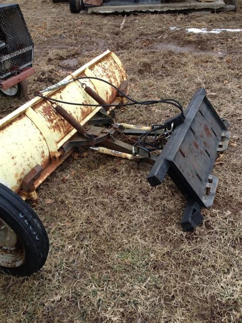 how to build a snow plow for skid steer|hydraulic skid steer snow plow.